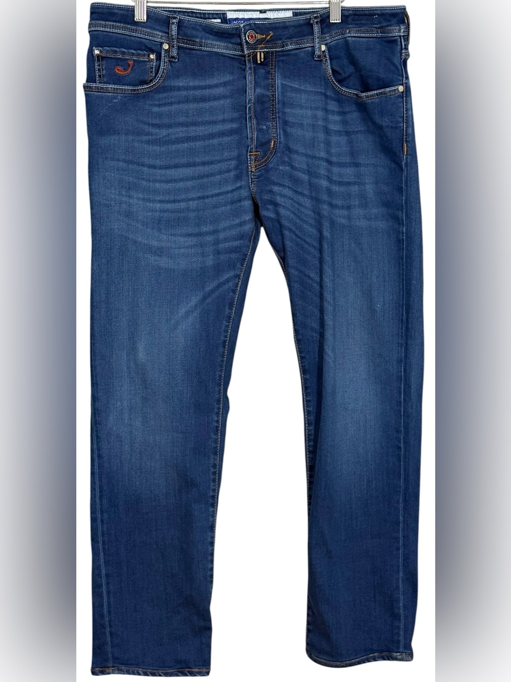 Jacob Cohën Bard Men’s Jeans Size 38 x 29 Blue Regular Slim Stretch Denim